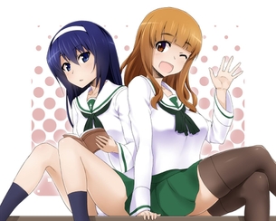 まこさお（麻子×沙織）の画像 50枚 ガールズ＆パンツァー