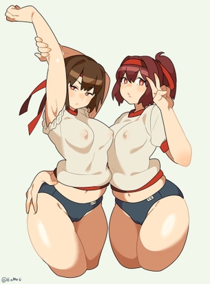 【体育の日】艦娘のブルマ画像 50枚