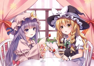 【2月2日は普通の魔法使いの日】パチュマリ（パチュリー×魔理沙）の画像 50枚