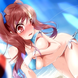 Anotherのエロ画像。赤沢さんのたわわな中〇生おっぱいwww vol.1