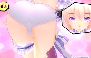『限界凸城キャッスルパンツァーズ』下着を鑑定してもらうと女の子がエロいセクシーポーズ