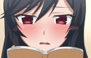 アニメ『はじめてのギャル』7話で女の子にエロラノベ「魔装学園H×H」を読ませる羞恥プレイ