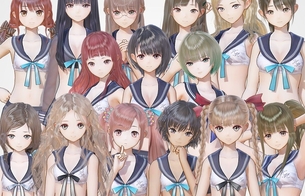 『ブルーリフレクション』女の子が露出しまくってる変態みたいなセーラー服のエロDLC衣装