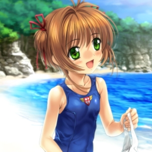 ぴっちりむっちりな二次元美少女のスク水姿に興奮しちゃうエロ画像。