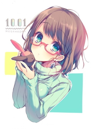 【二次】赤ぶちメガネの女の子が可愛いから画像貼ってくよ