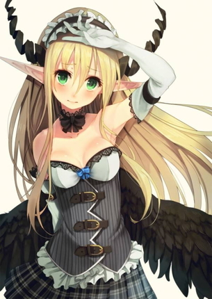 【二次】金髪ロングの美しい美少女イラストが見たいです！！