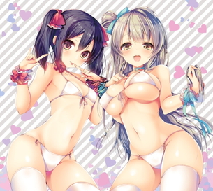 【二次】海でイチャイチャしたい水着美少女の画像ください！