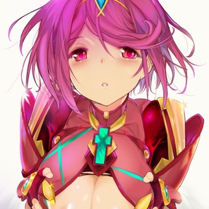 ゼノブレイド2のエロ画像。ホムラちゃんの大きなおっぱい！むちむち感がたまらんwww