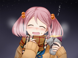 【前編】焼き芋食べてる女の子達の二次画像