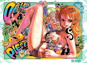 【画像】今週のジャンプのルフィさん、ナミのおっぱいを鷲掴みにしてペロペロしてしまう…