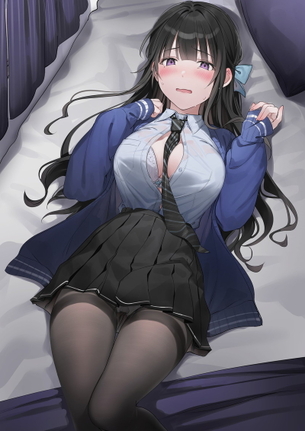 【画像】制服姿の女の子とエッチなことしてる、二次元イラストまとめ