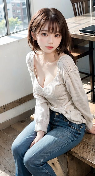 【AIグラビア】ジーンズ・デニムを穿いた女の子のAI画像まとめ【リアル調】 [AI Generated]