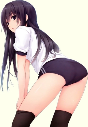 エロ画像】ブルマ・体操着のエロ画像　ブルマは気をつけないとパンツはみ出してるからな