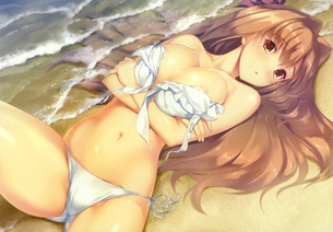 【ビキニ／水着】豊満おっぱいがこぼれ落ちそうなビキニ娘エロ萌え画像集 Part.03【二次エロ】