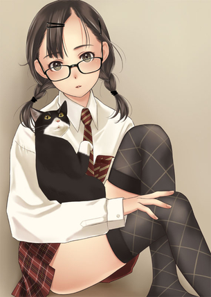 【メガネ女子】インテリ文系メガネっ娘の萌え画像集【二次眼鏡画像】