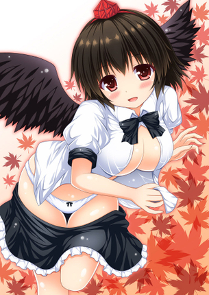 【東方Project】神速の巨乳鴉天狗ｗ 射命丸文エロおっぱい画像集【二次エロ】