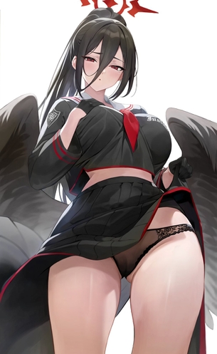 【２次】黒い下着の女の子のエロ画像その６２