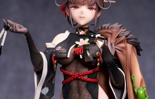 『勝利の女神：NIKKE』サクラのえっちすぎる下乳丸見えのスケスケタイツのエロフィギュア！