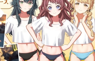『学園アイドルマスター』アイドルたちのエロい温泉イベント！温泉用水着でアイドル撮影も