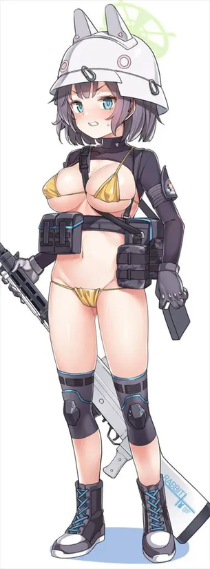 【ブルーアーカイブ】空井サキのがっつりむしゃぶりつきたいおっぱいエロ画像で即抜き！