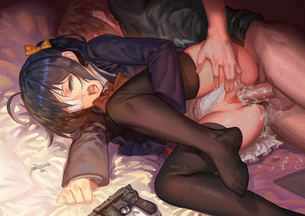 【側位】横になってガンガンま○こを突かれまくってる側位性交画像集【二次エロ画像】