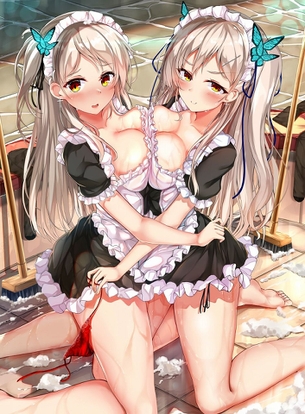 メイドのエッチな魅力が分かるエロ画像