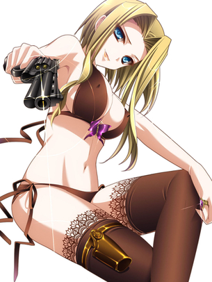 【武装少女】キュートで勇ましい？ 武器を持った少女の萌え燃え画像集 Part.02【二次萌え画像】