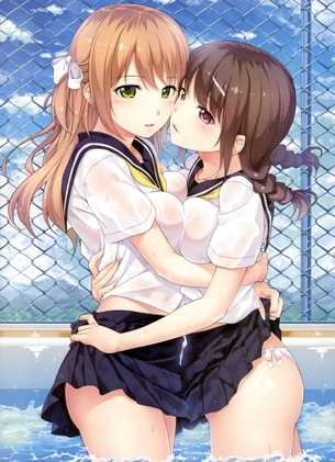 エロ画像　透け透けのお洋服がいやらしい　何か透けて見えてますね