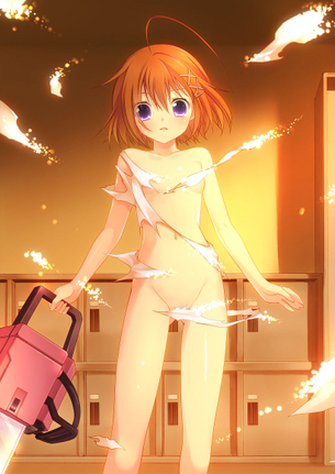 【これはゾンビですか?】チェーンソー唸る貧乳魔装少女ハルナのエロ萌え画像集【二次エロ画像】