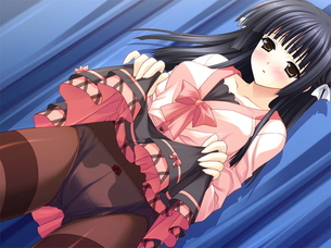 エロ画像】スカートとか洋服をたくしあげてエッチな部分を見せてくれてる女の子のエロ画像　スカートたくしあげたら大事な部分まで!?