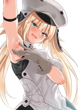 エロい腋を見せてエッチな事してる二次元女の子画像