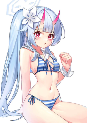 【ブルーアーカイブ】和楽チセがオナニーしているのを想像して即抜き二次エロ画像