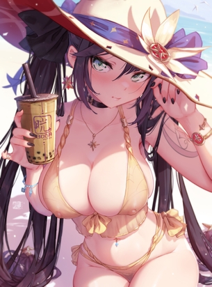 【画像】ソシャゲなら引きたい、水着女の子のセクシーイラストまとめ