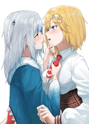 【画像】女の子同士の百合エッチで、性的に感じまくってる二次イラストが最高にシコすぎwwwwwwwwwwwwwww