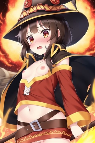【この素晴らしい世界に祝福を！】めぐみん 二次元エロ画像＆イラスト Part7【このすば】