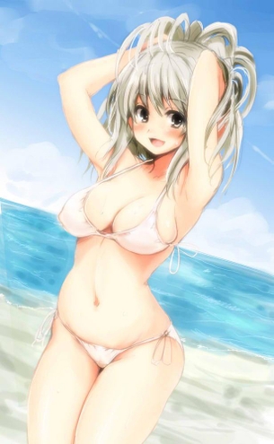 【ビキニ／水着】豊満おっぱいがこぼれ落ちそうなビキニ娘エロ萌え画像集 Part.08【二次エロ少女】