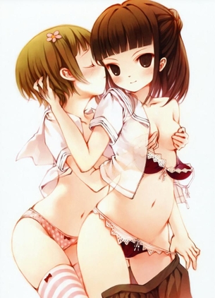 【百合】女の子同士で手マン貝合わせ 禁断のレズ少女エロ萌え画像集 Part.31【二次ゆり】