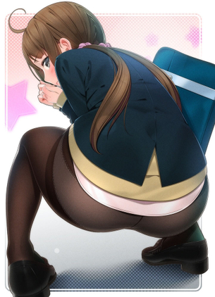 【ストッキング】むっちりフトモモと透けたパンツが織りなすエロスｗ パンスト少女のエロ萌え画像集 Part.06【二次パンチラ】