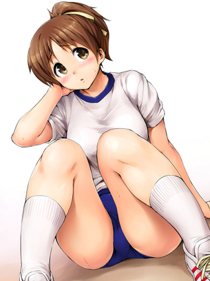 エロ画像】ブルマ・体操着のエロ画像　ブルマは気をつけないとパンツはみ出してるからな