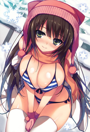 【ビキニ／水着】豊満おっぱいがこぼれ落ちそうなビキニ娘エロ萌え画像集 Part.10【二次エロ少女】