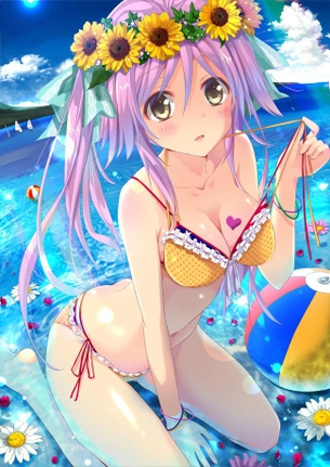 【ビキニ／水着】豊満おっぱいがこぼれ落ちそうなビキニ娘エロ萌え画像集 Part.07【二次エロ少女】