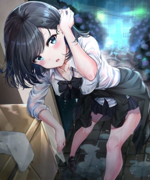 【二次元】黒髪が綺麗な美少女のエロ画像 Part.13 50枚