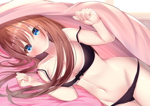 可愛らしい下着をつけてる女の子の二次エロ画像！