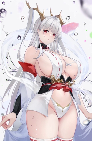 巫女の可愛い二次元画像。
