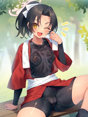 蒸れたり濡れたり…な夏のぴちぴちスパッツ女子画像♪