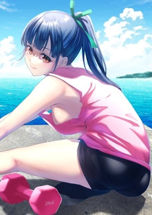 鶴河秋水(つるがあみ)のエロ画像：【女神のカフェテラス】