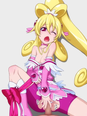 【プリキュア】キュアハートがエロ同人みたいにイキ顔を見せる画像
