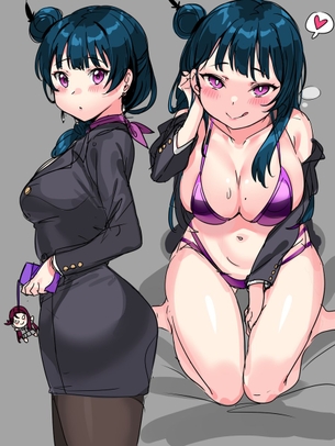【２次】おっぱいの谷間が素敵な女の子のエロ画像その１３１