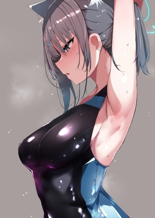 競泳水着の二次エロ画像で！