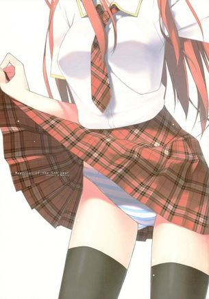 エロ画像】スカートとか洋服をたくしあげてエッチな部分を見せてくれてる女の子のエロ画像　スカートたくしあげたら大事な部分まで!?